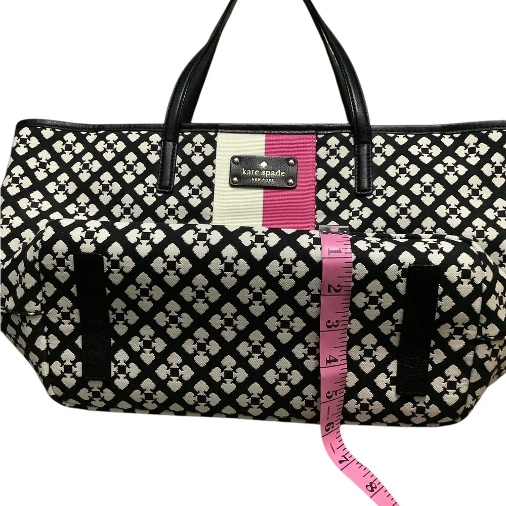 Kate Spade Black and Pink Patterned Tote